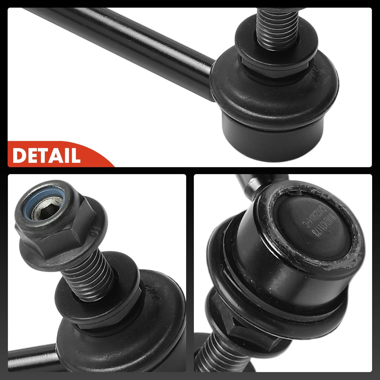 A-Premium 2 x Front Sway Bar Links Stabilizer Bar Links, Compatible with Jeep JK Series Wrangler 2007-2017, Wrangler JK 2018, Sport Utility