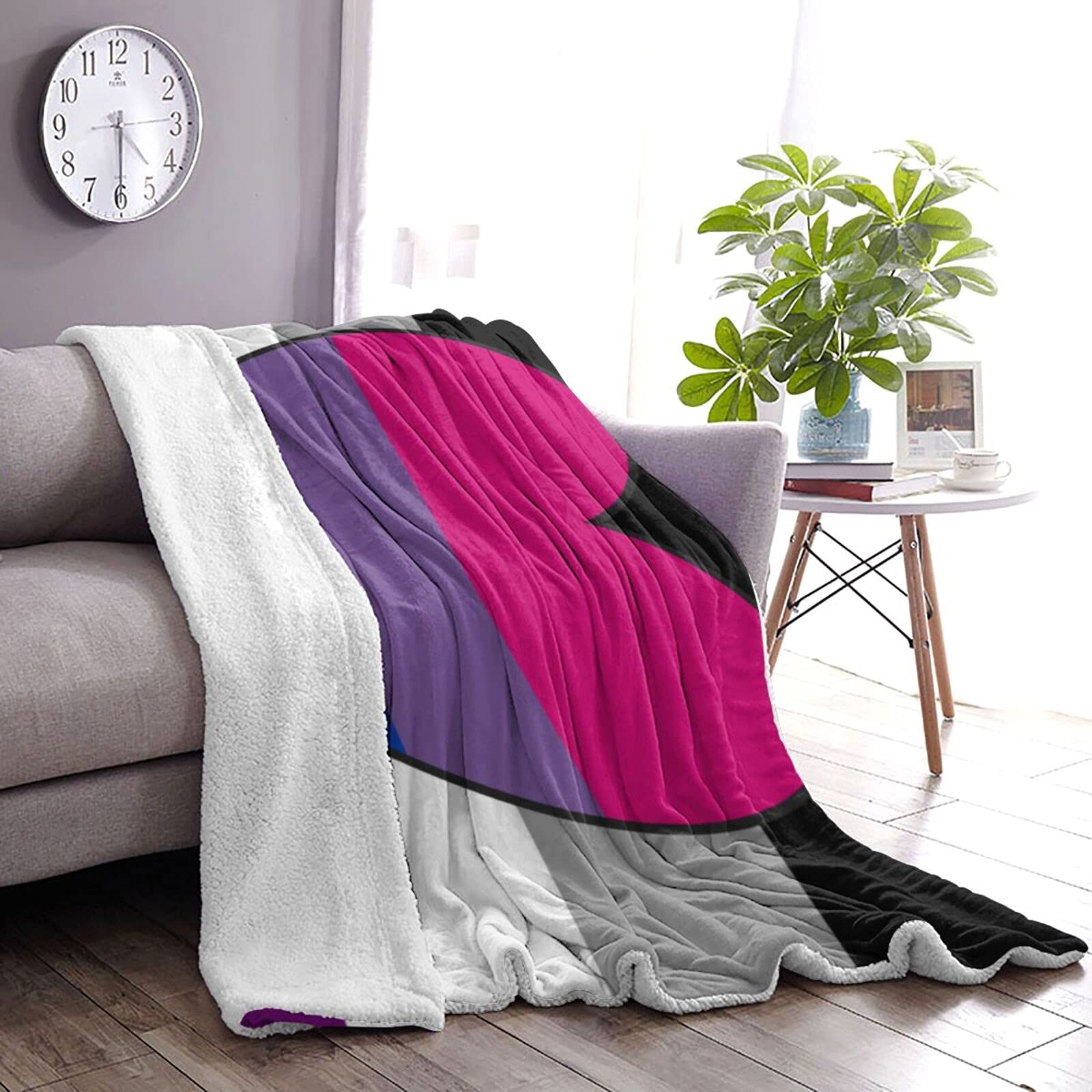 Asexual Pride Überwurfdecke – Superweich, 127 X 152 Cm, Plüsch-Luxe-Stoff