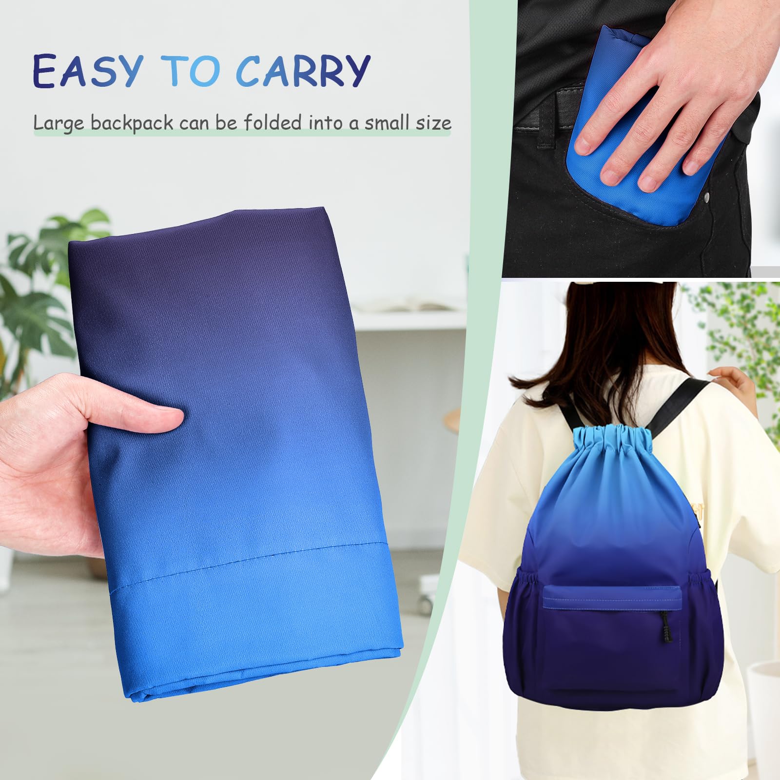 Fadeeg Sacca Sportiva,Unisex Sacchetto Sportivo Borsa Con Coulisse Sacca Palestra Sacchetta Sportiva Per Bambini E Adulti