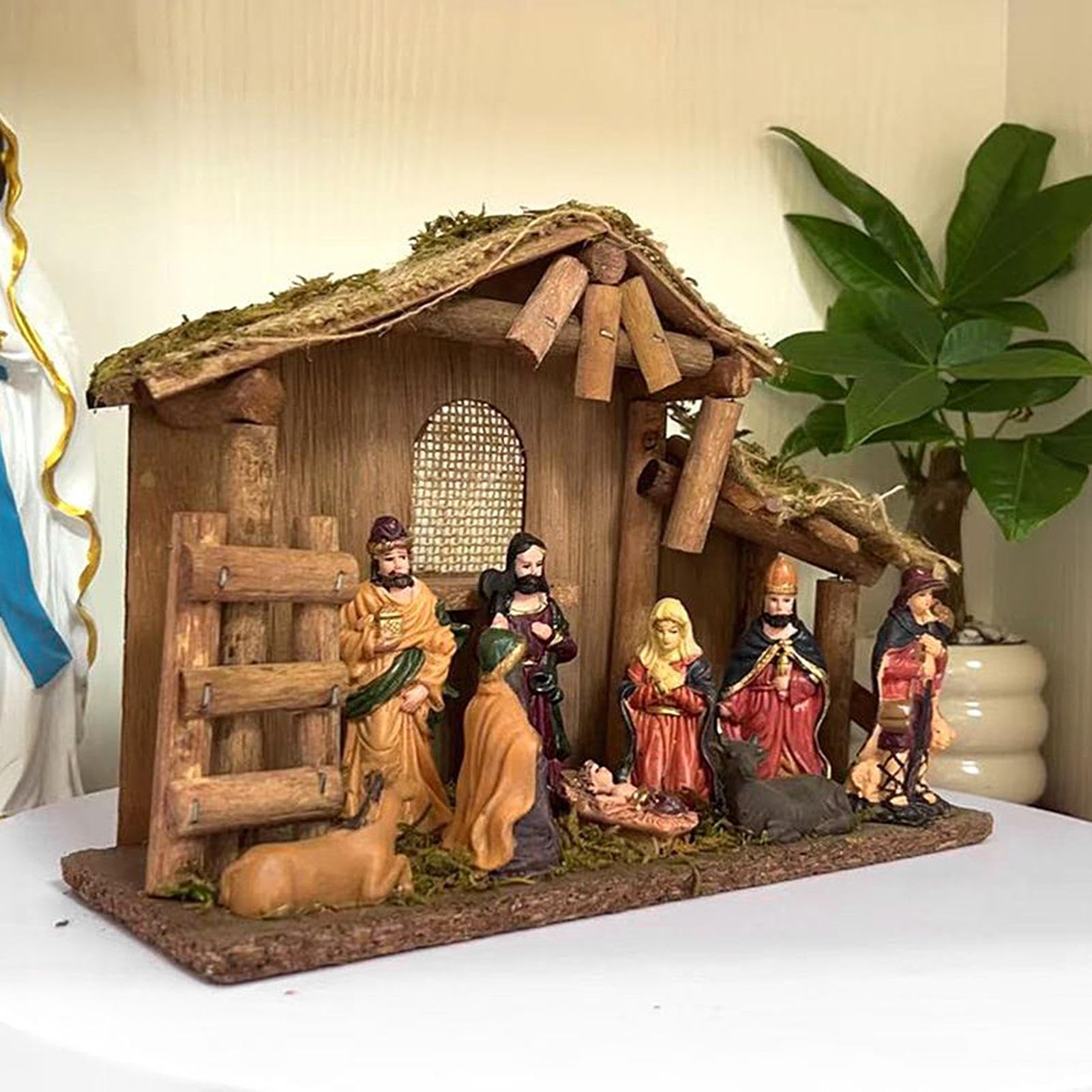 Generico Figuras Belén, Ornamento Natividad De Jesús, Set Mini Figuras
