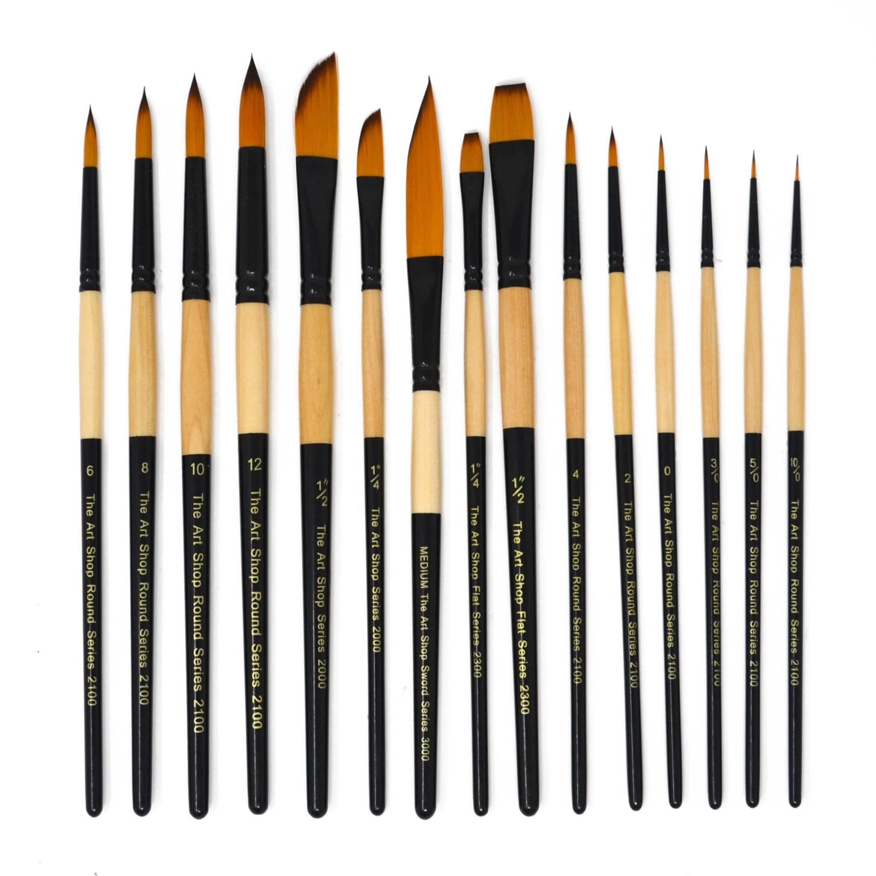 Pinceaux synthétiques pour aquarelle : le lot de 15 idéal pour éviter la perte de poils