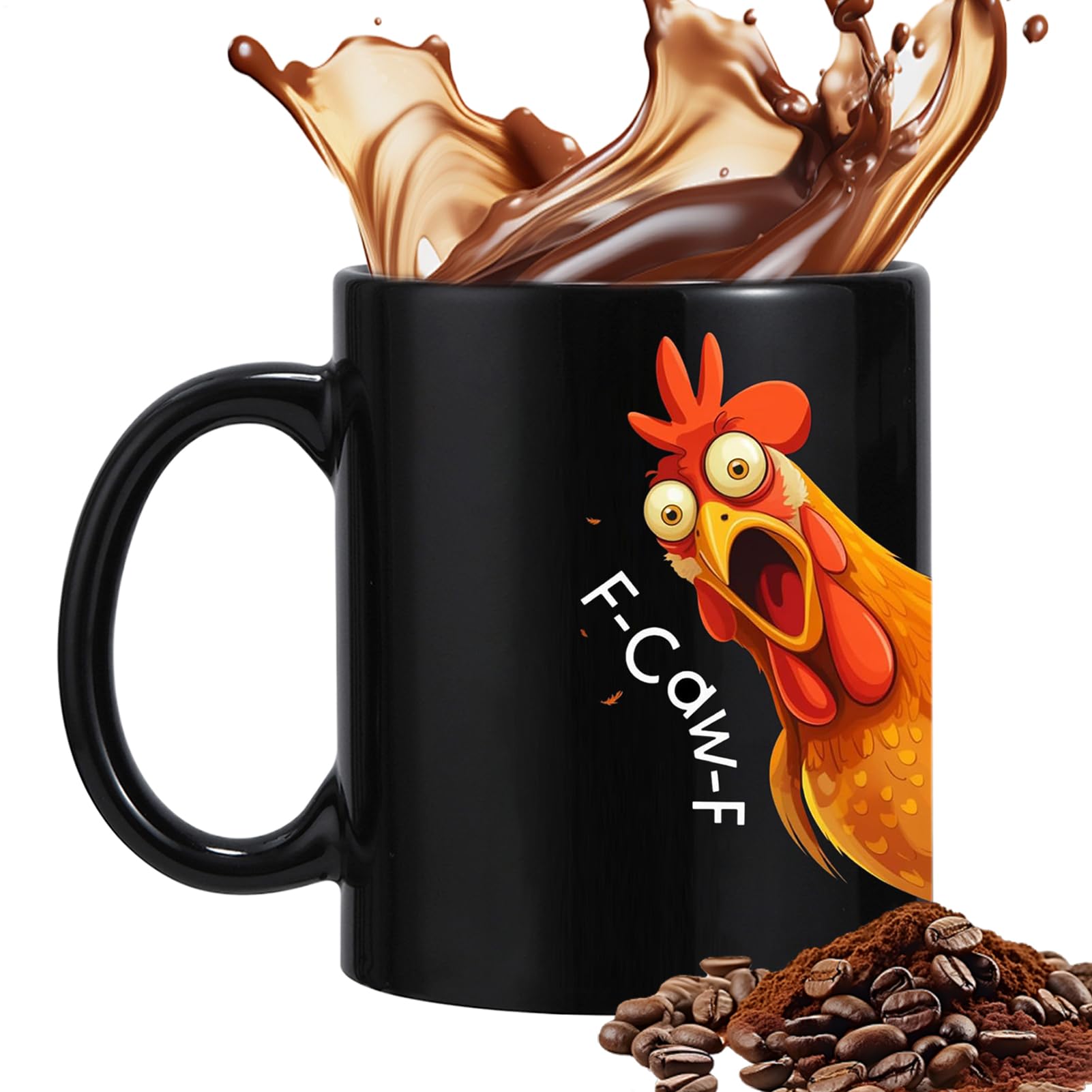 Mug à café au thème du coq en céramique de 350 ml pour la cuisine