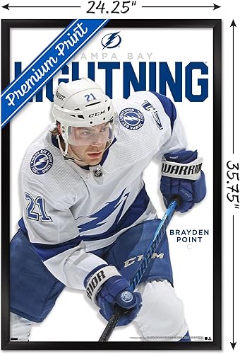 Miniatura 3 de Trends International NHL Tampa Bay Lightning - Póster de pared de la serie 23 de Brayden Point, 34 pulgadas de largo x 22.4 pulgadas, versión