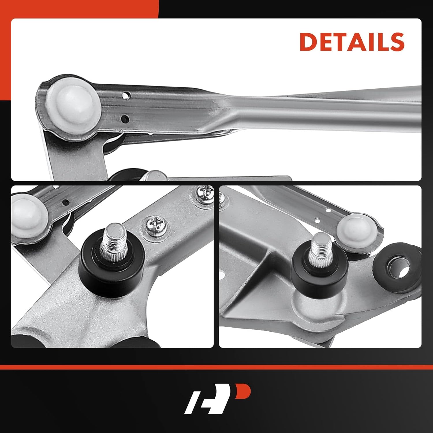 A-Premium Front Windshield Wiper Transmission Linkage Assembly Compatible with Honda Vehicles - Civic 1996 1997 1998 1999 2000, Sedan, Without Wiper Motor - Replace# 76530S04G01