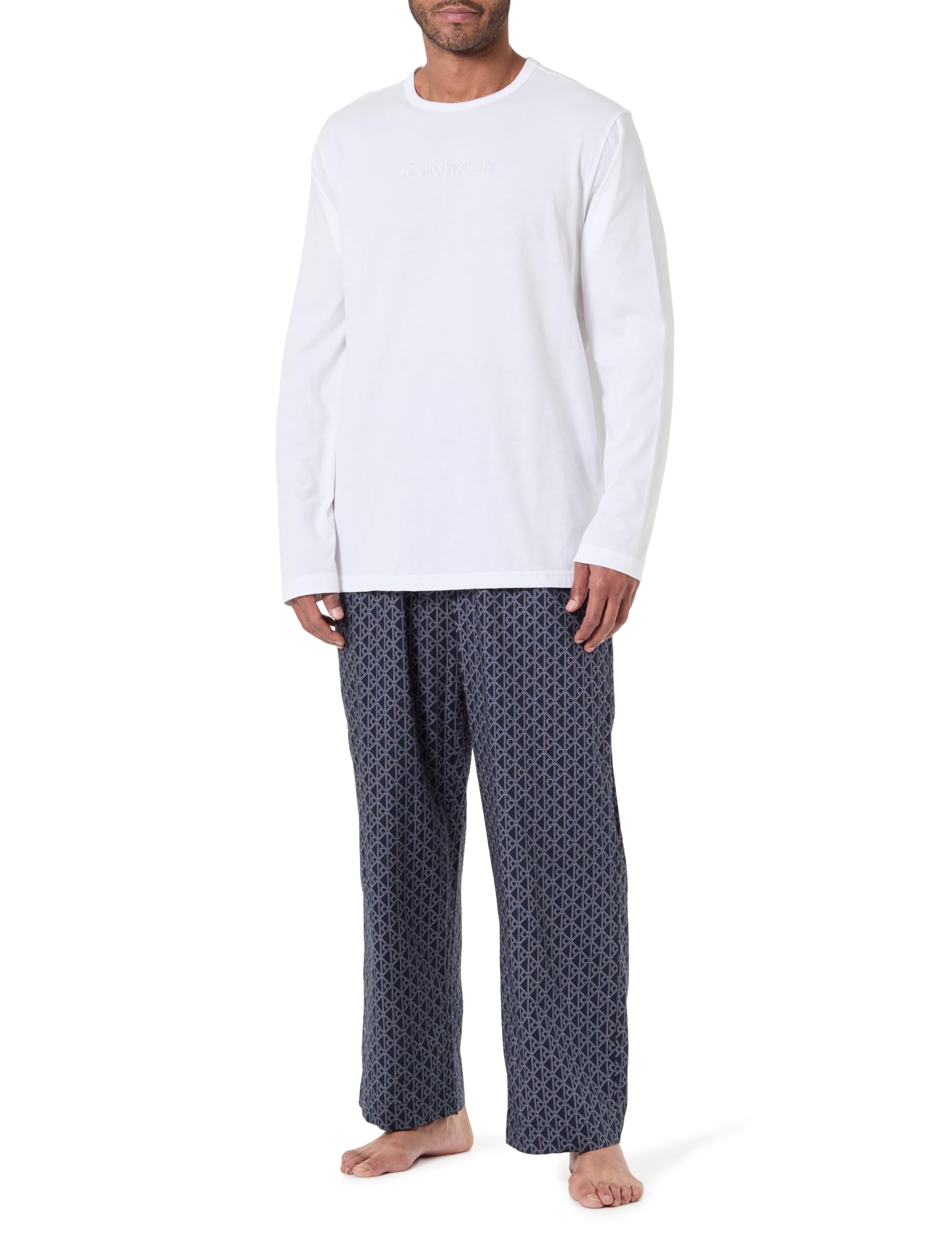 Calvin Klein Herren Pyjama-Set mit Rundhalsausschnitt