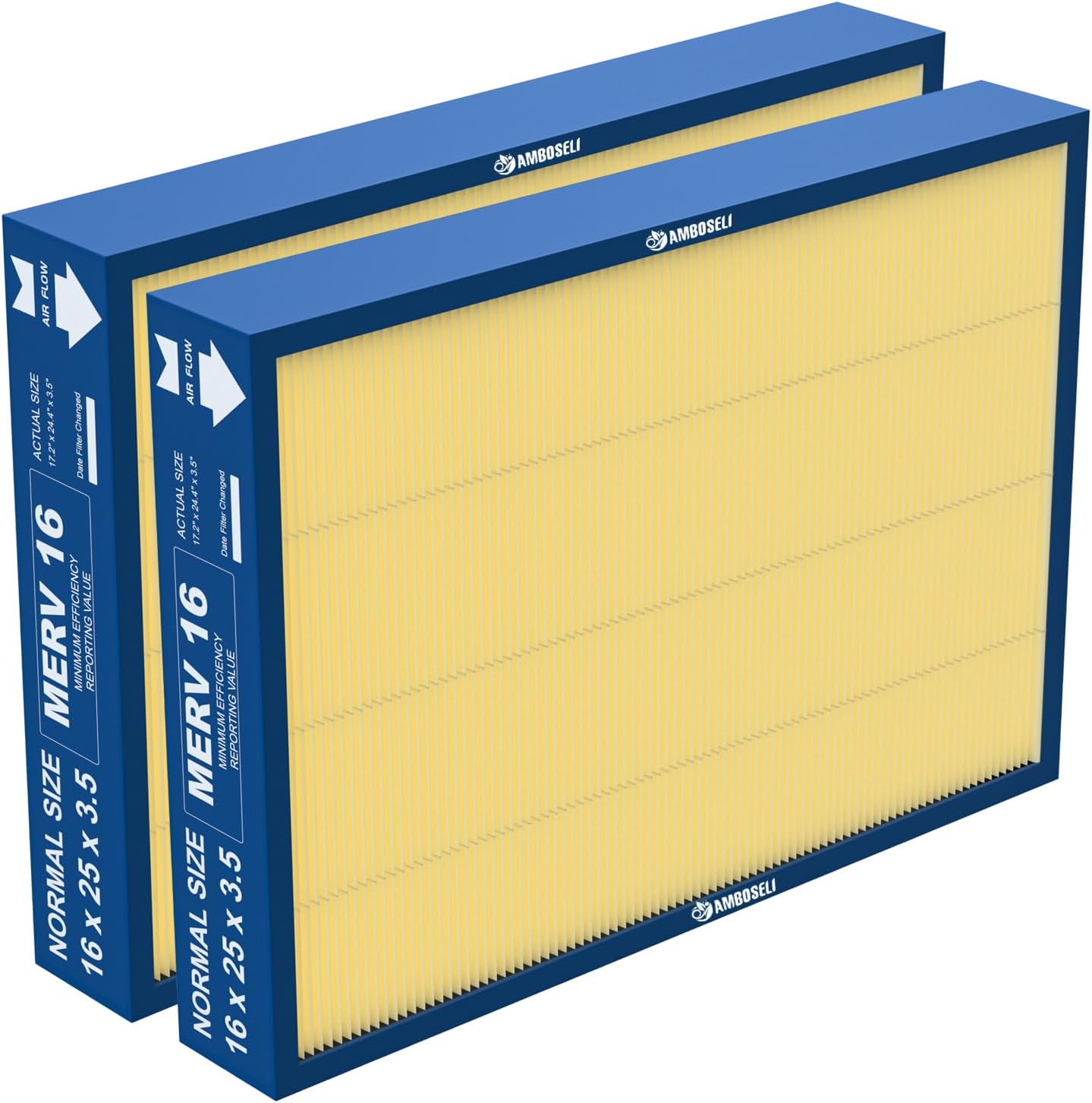 25x16x3.5 Pet Care MERV 16 replacement whole house air filters for your furnace, Compatible with Bryant/Carrier GAPCCCAR1625 GAPAAXCC1625 Infinity (actual size: 24.4" x 17.2" x 3.5")