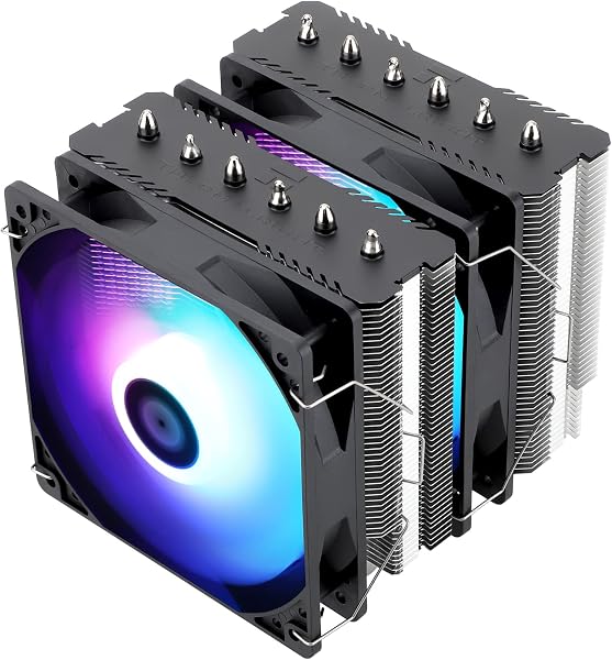Thermalright TR Peerless Assassin 120 SE ARGB Refroidisseur d'air pour processeur, 6 caloducs, double ventilateur 120 mm TL-C12C-S PWM, cache dissipateur thermique en aluminium, AGHP, pour AMD AM4/AM5 - 1