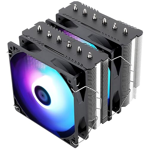Thermalright PeerlessAssassin120 SEARGB CPU Air Cooler, 6 Heat Pipes Cpu cooler, Dual 120mm TL-C12C-S PWM Fan, Aluminium Heatsink Cover, AGHP Technology, for AMD AM4/AM5 Intel 1700/1150/1151/1200/2066 - PA120 SE ARGB