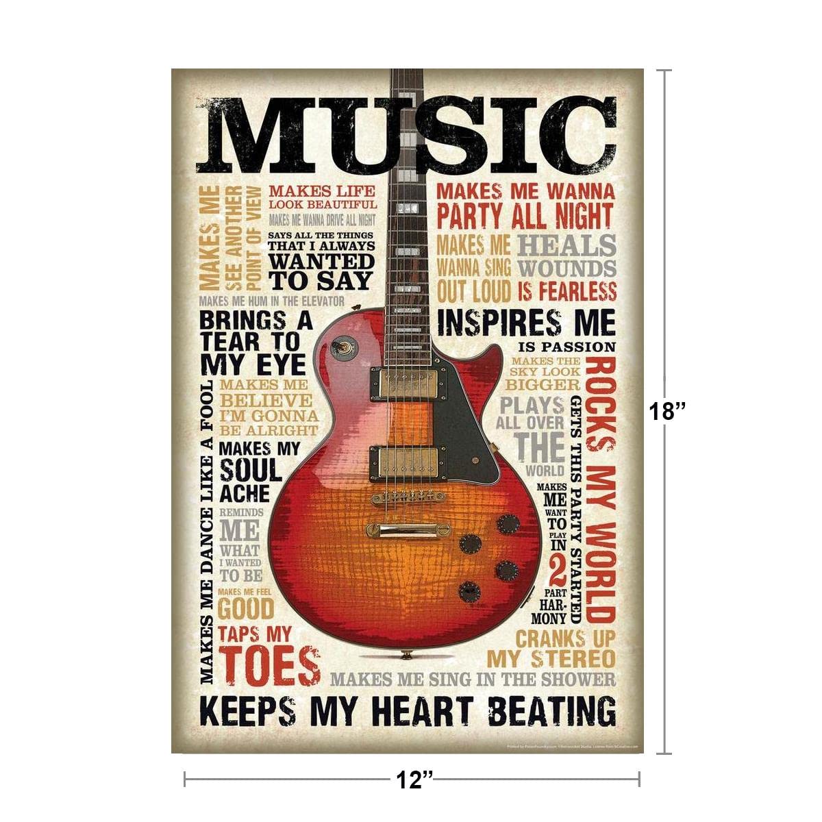 Musical Guitar Quotes Komstec 18 Inch Music Quotes With Multicolor