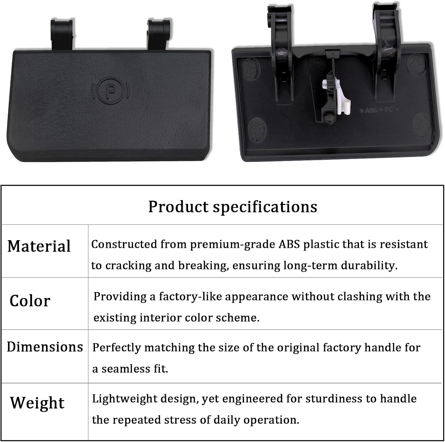 Parking Brake Release Handle Park Brake Handle Parking Brake Pedal Release Handle Compatible with 2013-2018 Dodge Ram 1500 2500 3500 4500 5500 Replacement Parts 1NL97DX9AB 1NL97DX9AC 1NL97DX9AA