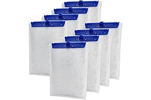 8-Pack Large Replacement Filter Cartridges for Tetra Whisper Bio-Bag Filters