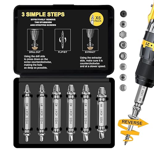 Regalos para papá, juego de extractor de tornillos, herramientas para hombres, kit extractor de pernos para hombres, Navidad, cumpleaños,