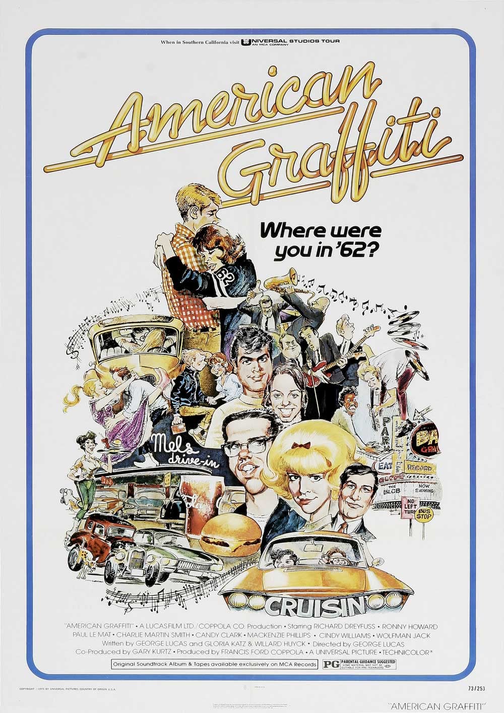 Omg Printing American Graffiti Poster/Print/Picture Satin Photo Paper - A4-210Mm X 297Mm