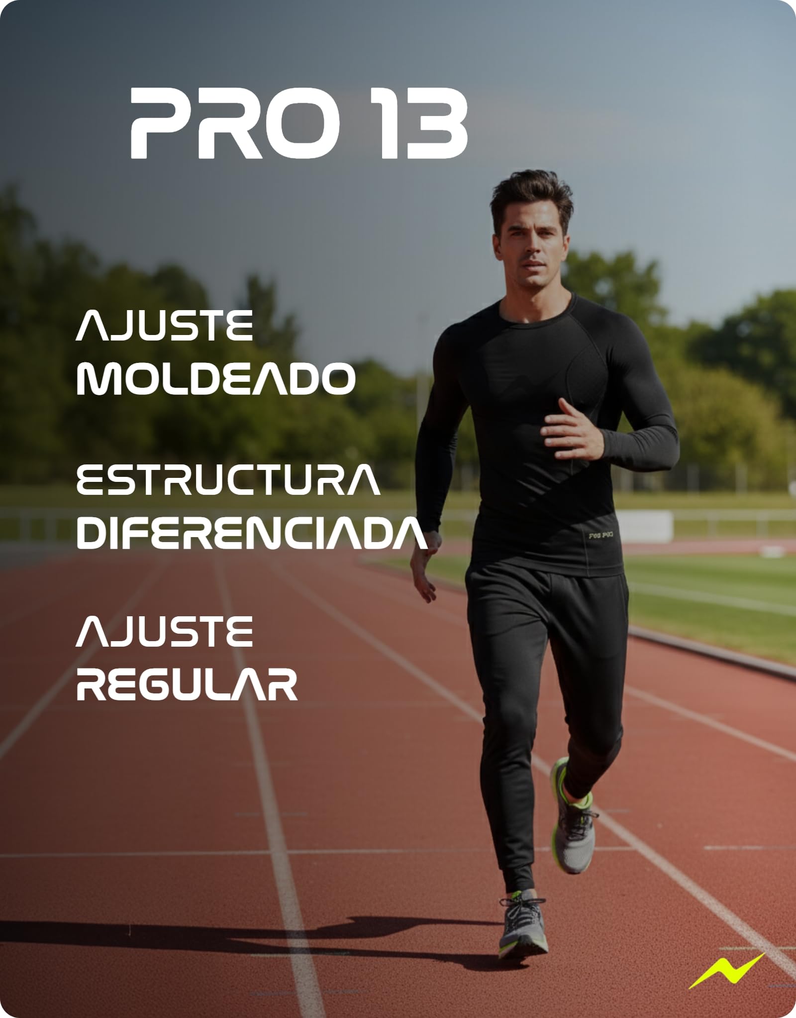 PRS Camiseta Térmica Hombre Manga Larga - Ropa de Hombre - Camiseta Running Transpirable - Camiseta Cuello Redondo Sin Costuras Secado Rápido (Negro, S/M)