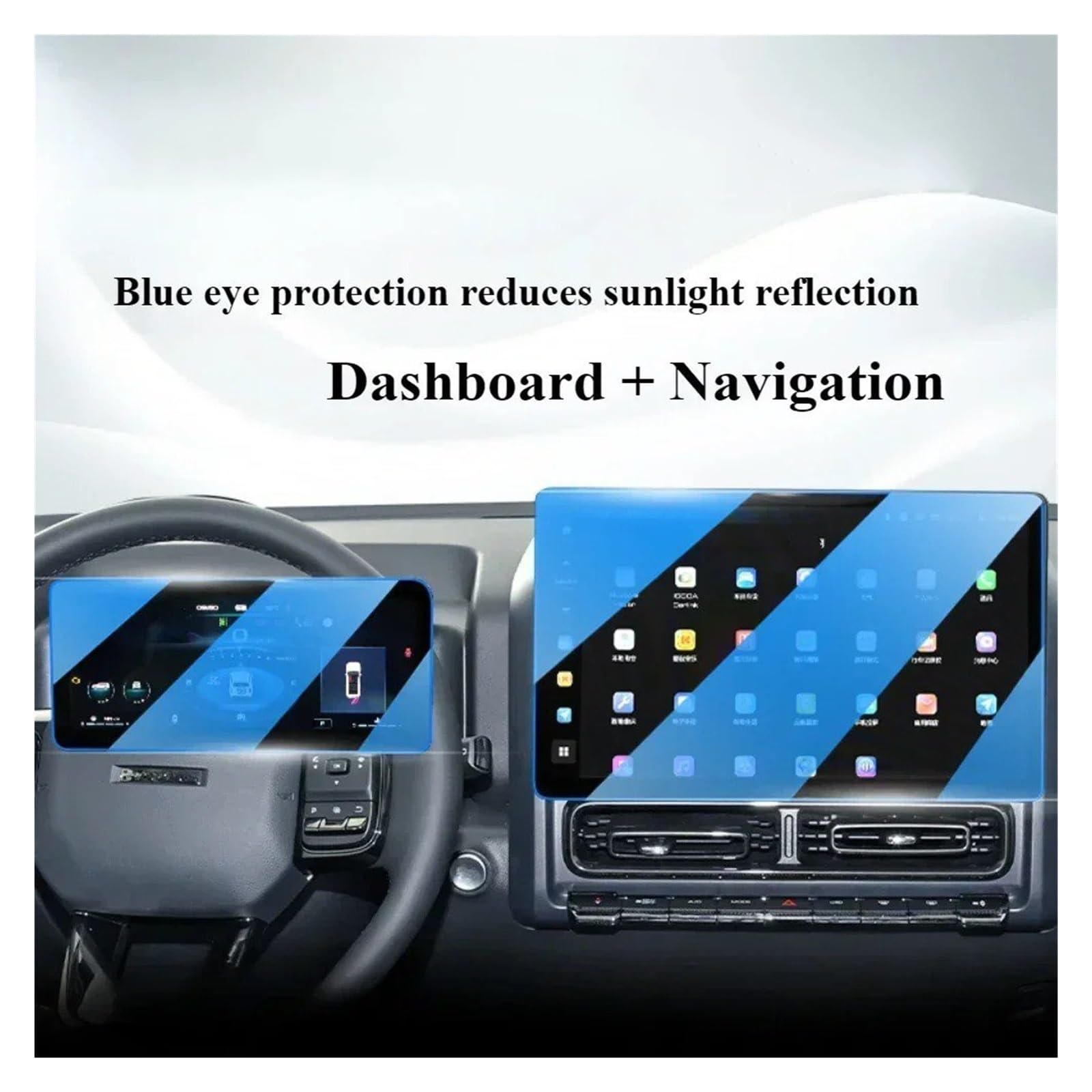 Accessori per Haval H9 2025 2024 Console Centrale Interna Navigazione Schermo LCD Vetro temperato Pellicola Protettiva AntiGraffio A