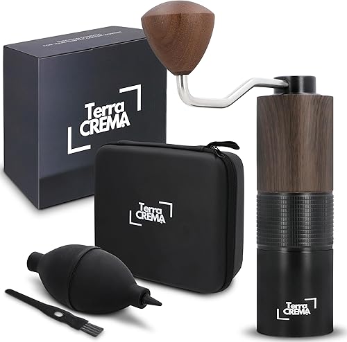 Molinillo manual de café Molinillo manual de rebabas cónicas de acero inoxidable de precisión para expreso, vertido, prensa francesa y aeropress