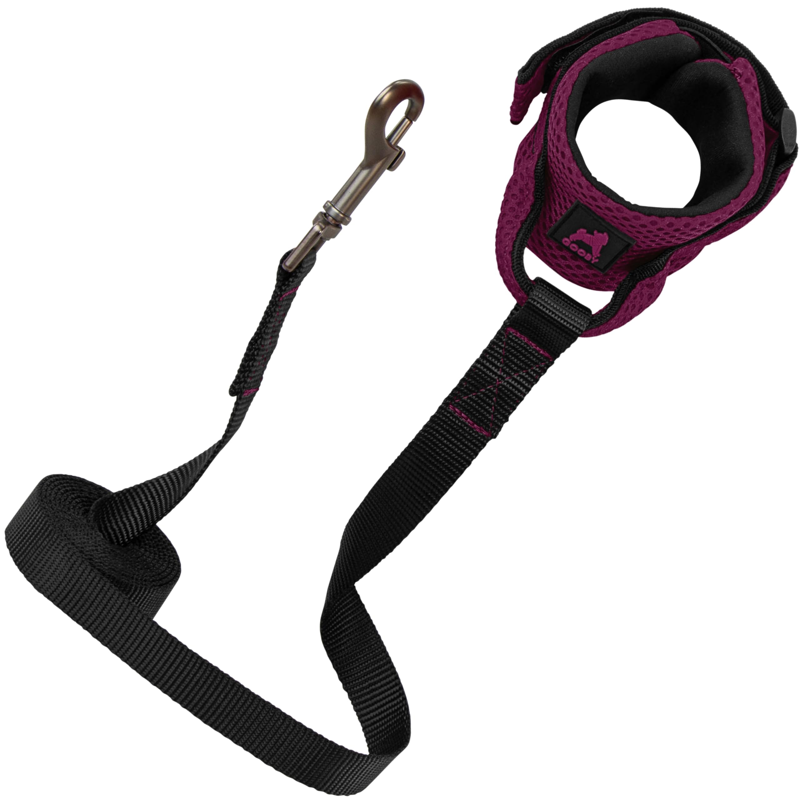 Gooby Soft Mesh Wristband Surfer Leash, Purple, 6 FT