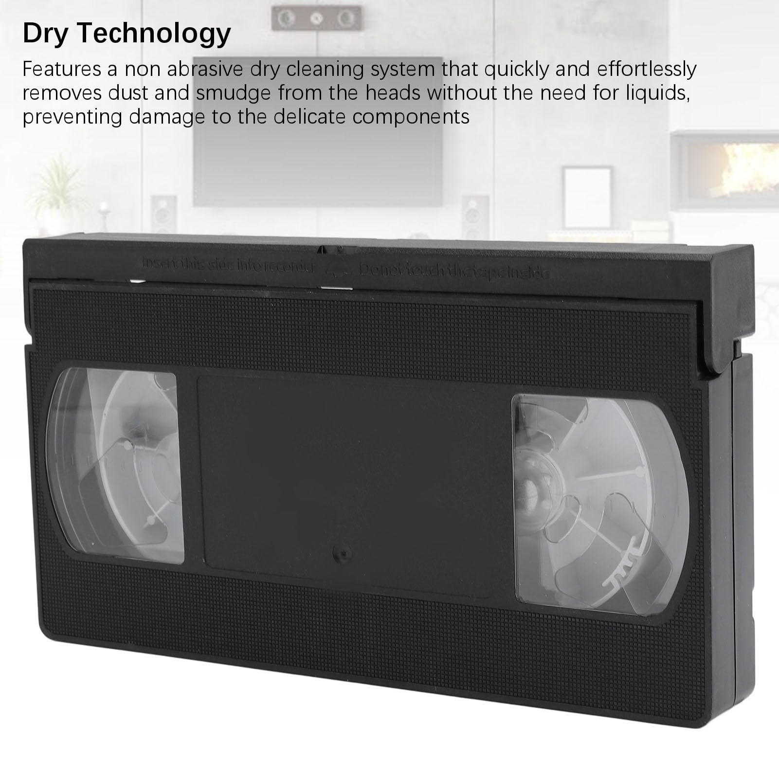 XUMIUZIY Nettoyer de Tête de Magnétoscope pour VHS, Joueurs de Magnétoscope, Technologie Sèche, Réutilisable sans Liquide Requis, Outil de Nettoyage ABS Sûr pour Les Têtes de Lecteur