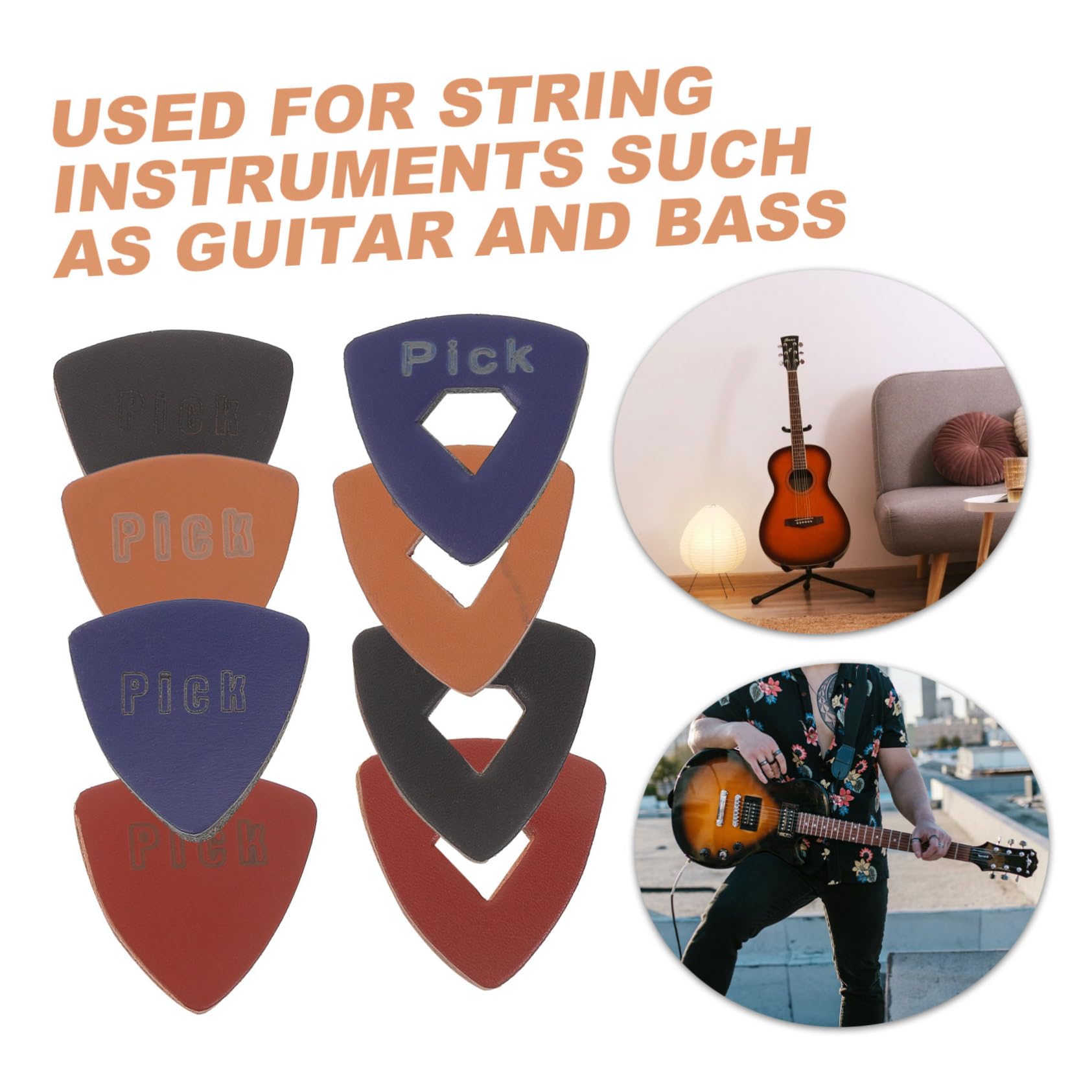 BESTonZON 40pièces Médiators De Guitare Colorés Accessoires Pour Guitare Électrique Et Acoustique Et Élégant