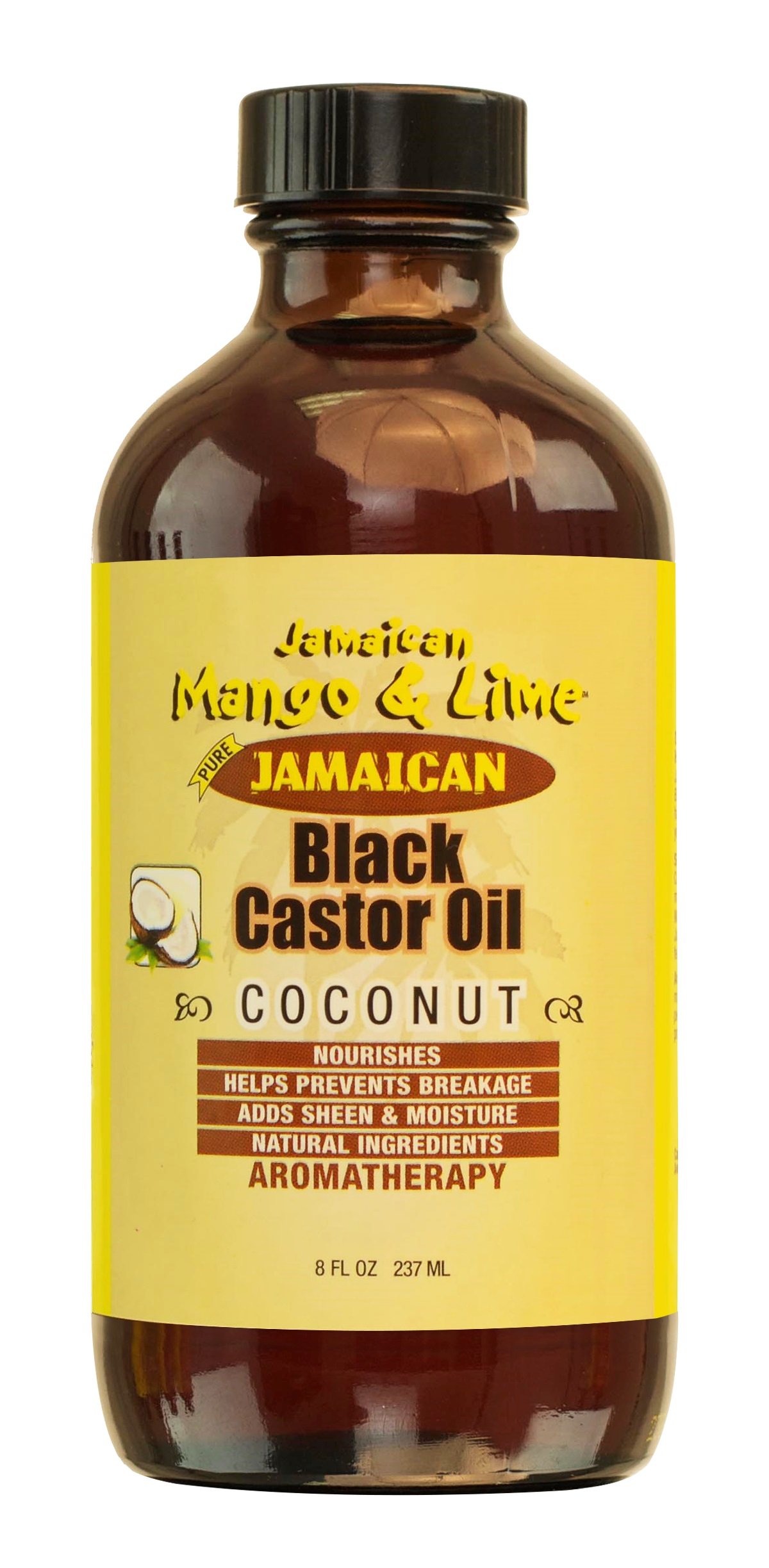 Jamaican Mango and Lime Black Castor Oil, Coconut, 8 Ounce
