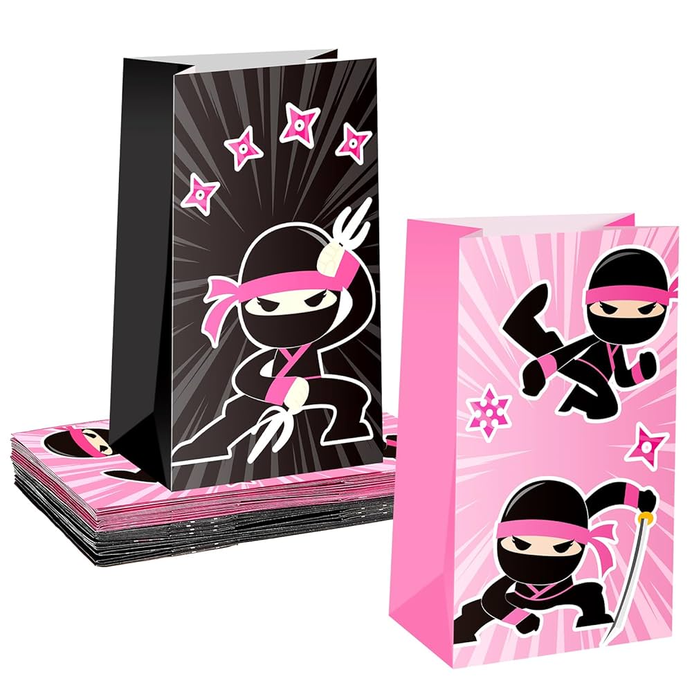 バッグ party bag Amazon.com: Chivertion 24 Pcs Ninja Party Favor Gift Bags