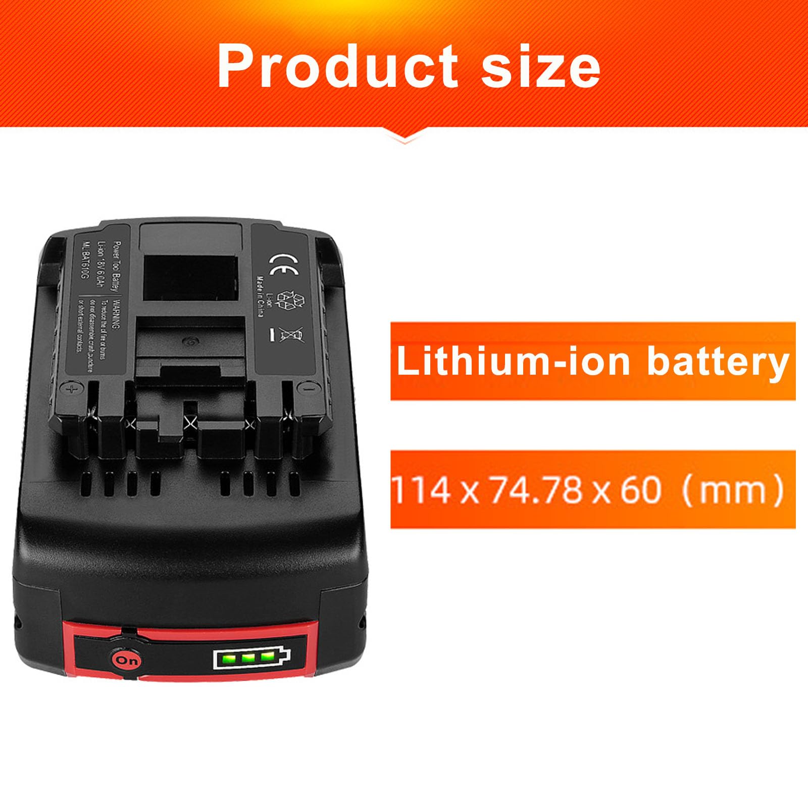 Akumulator litowo-jonowy 18 V zamienny do narzędzi systemowych 3000 mAh 4000 mAh 5000 mAh 6000 mAh odpowiedni do akumulatora bezprzewodowego