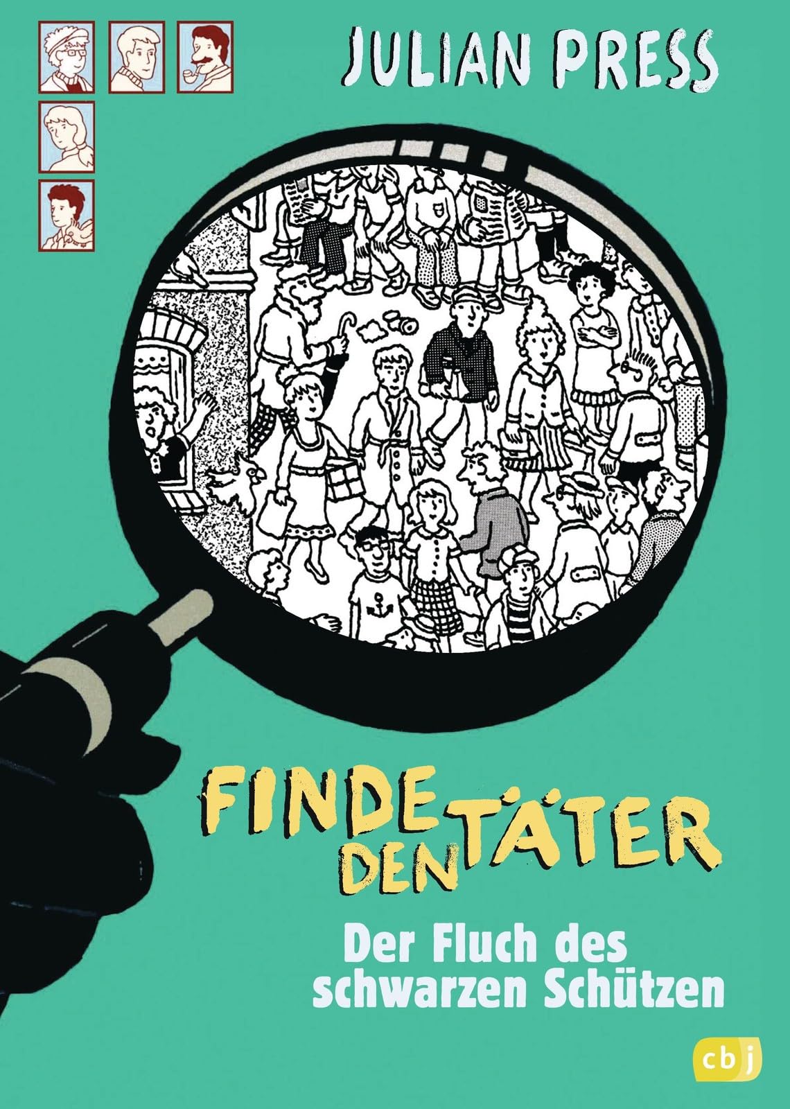 Finde den Täter - Kinder-Detektiv-Set: 4 Bücher + 1 exklusives Postkartenset