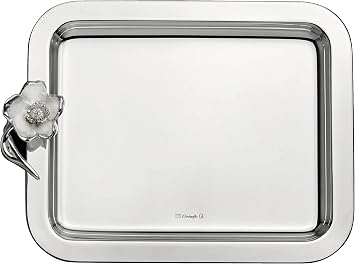 Christofle Anemone Belle Epoque Silver-Plated Tray Small #4200370