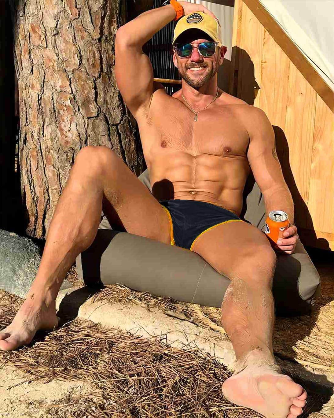 AIMPACT Mens Running Shorts Breathing Workout Gym Booty Short Shorts - Image 3