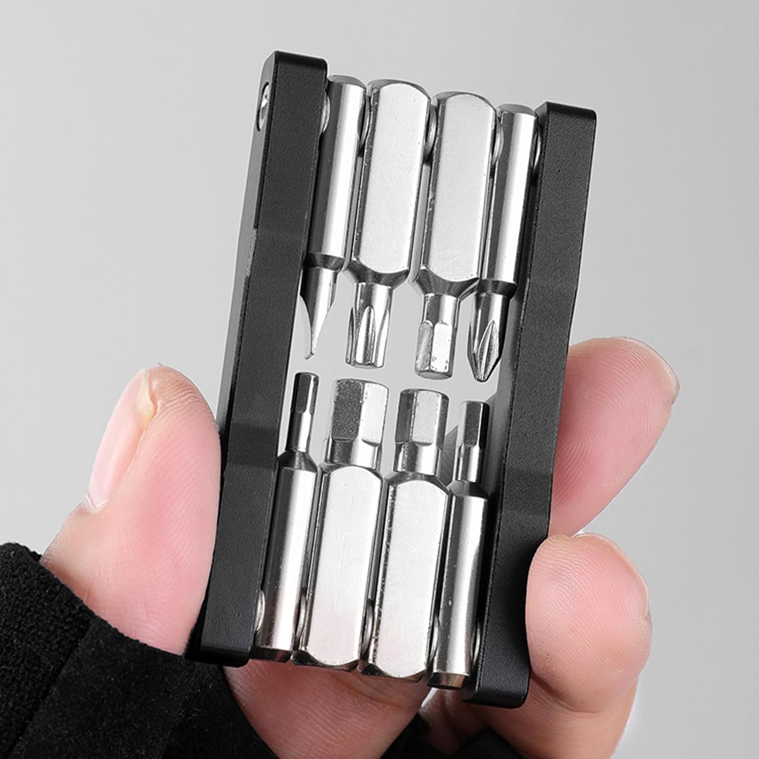 Mountain Bike Screwdriver Tool Portable Bike Repair Wrench 8 Function Bicycles Multifunction Tool Cycling Repairs Tools Folding Hexagonal Spoke Wrench Space Saving