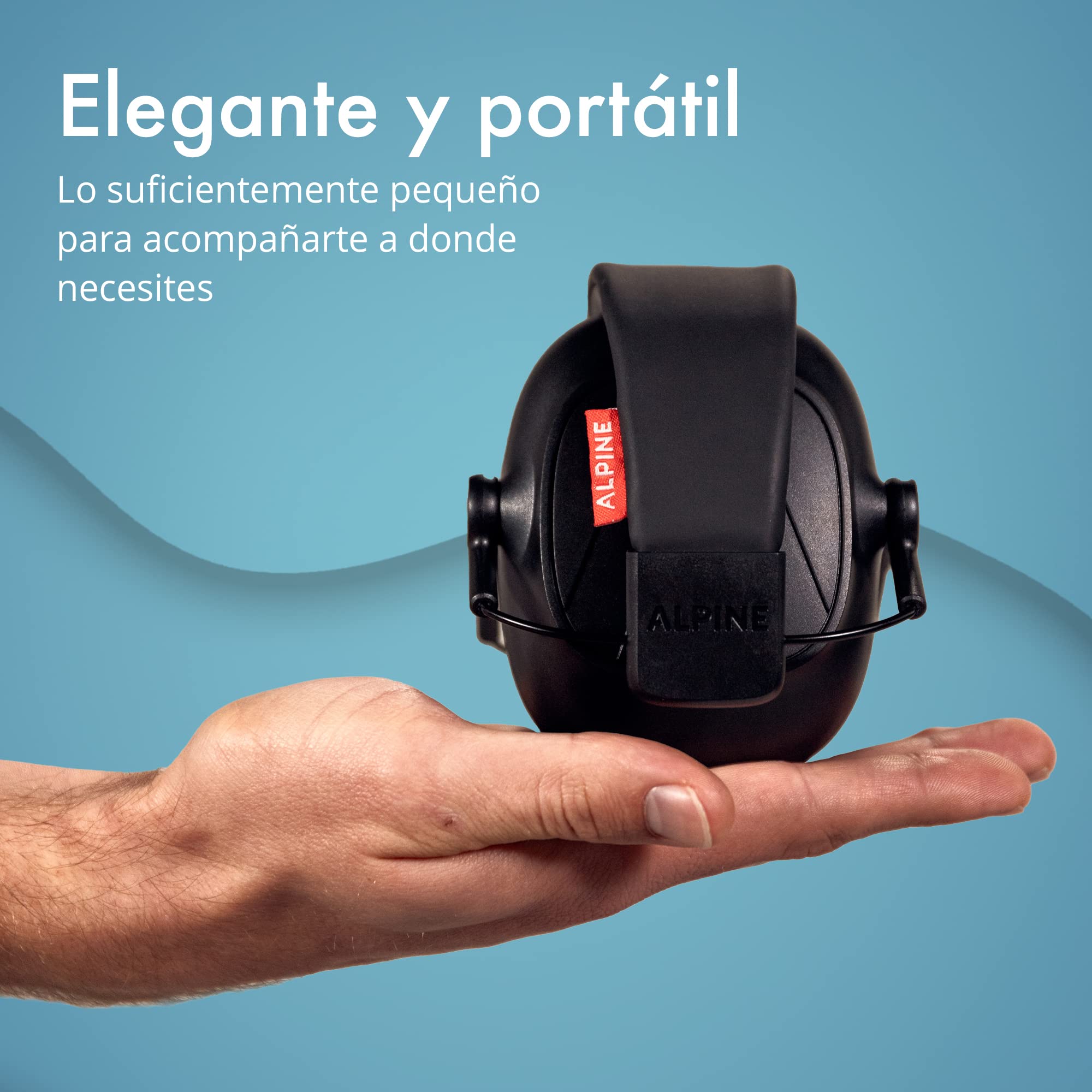 Alpine Defender - Orejeras de Protección Auditiva para Adultos – Cascos Aislantes de Ruido con Diadema Ajustable - Ideales para Concentración, Trabajo y Música - Reduce el Sonido en 26dB