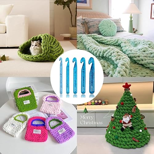 Miniatura 4 de Ganchos grandes para ganchillo de 0.98 pulgadas, 0.78 pulgadas, 0.79 pulgadas, 0.59 pulgadas, 0.79 pulgadas, 0.79 pulgadas, 0.47 pulgadas, ganchos