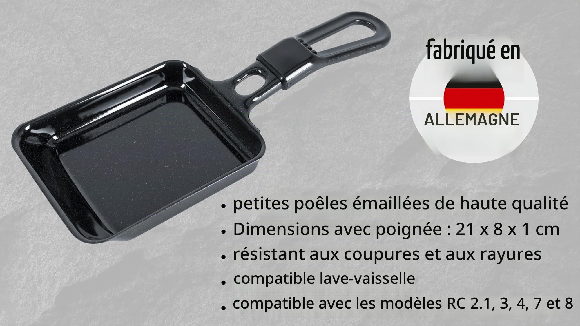 Steba RC3 Plus 4 Poêlons pour Appareil à Raclette