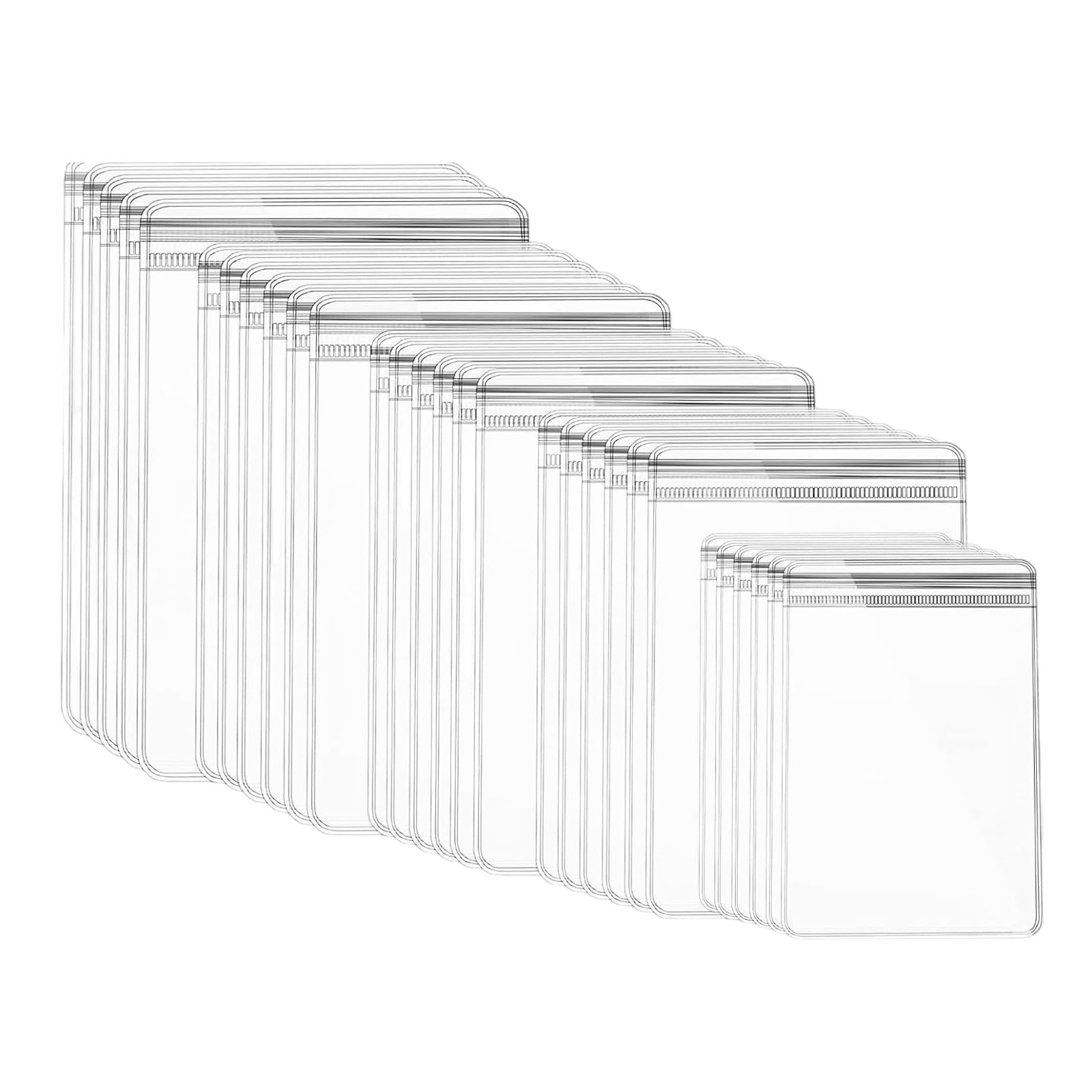 Kalttoy 100 Pack Selves Closing PVC Jewelry Pouches Ideal for Small Items Storage Bags for Earrings Necklaces Rings Clear Jewelry Storage Bags