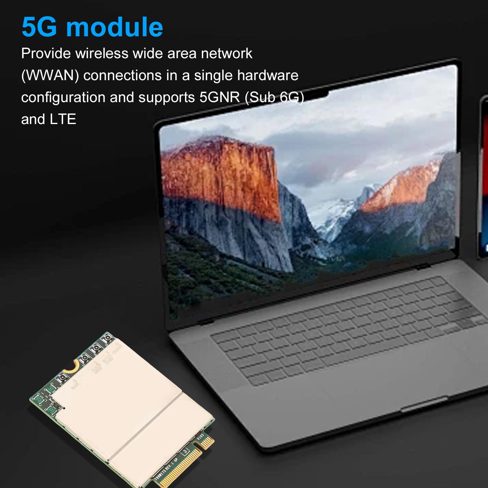 Tosuny T99W175 M.2 3042 Key B 5G NR WWAN -Karte - 4,67Gbit/s Geschwindigkeit für ThinkPad X1/X13/T14s mit Globalen Bändern und für Linux/für -Support