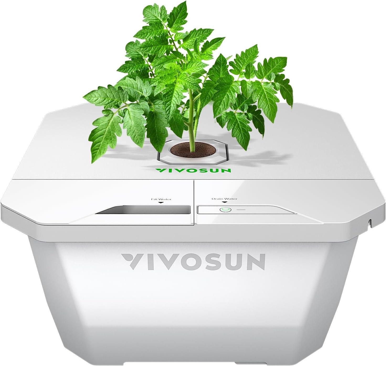 VIVOSUN VGrow DWC Hydroponics System Kit, Only for VGrow Smart Grow Box, Not Compatible with E42A/E42A+/A22/A10，Not Used in Grow Tent, 4-Gallon with Air Stones & Rapid Rooters
