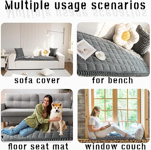 Miniatura 6 de Funda de Sofá Difusa Funda de Sofá para Mascotas, Fundas de Sofá para Perros Lavables Antideslizantes Funda Protectora de Cojines Protector Alfombra