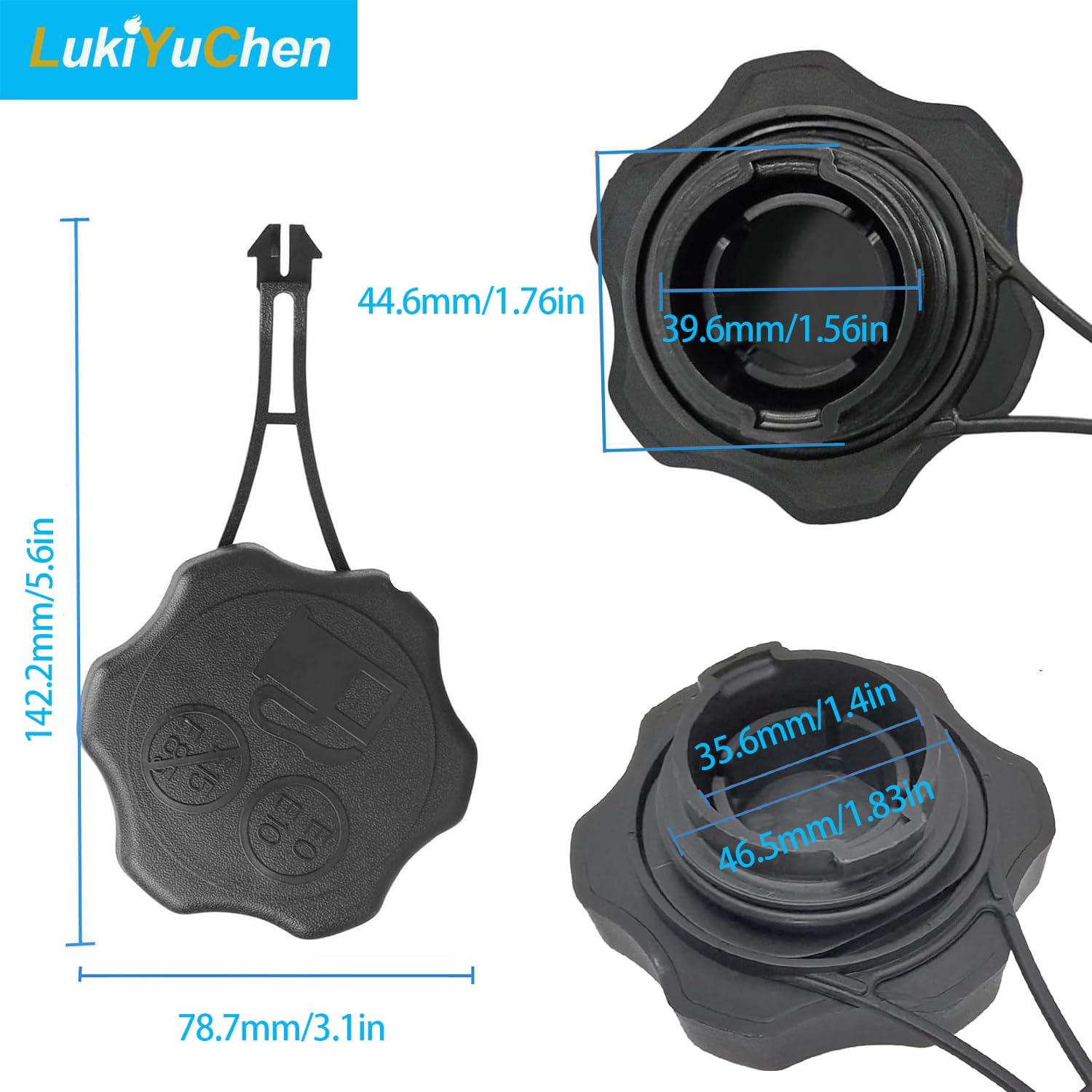 594061 Fuel Tank Cap 84004416 Gas Cap for Brigs and Straton To-Ro Crafts-Man Lawn Mower Gas Tank Caps Replacement