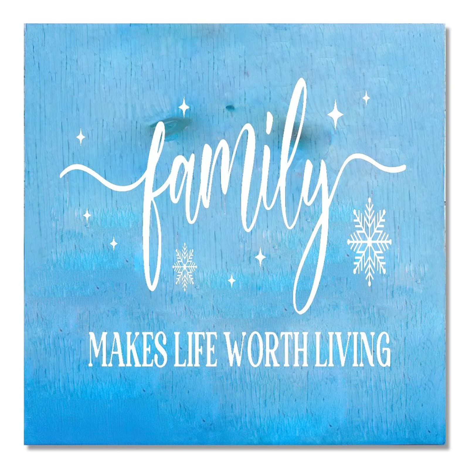 Panneau de porte Noël Family célébrant l'amour familial