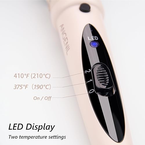 Miniatura 5 de ANGENIL Cepillo térmico para el cabello, voluminizador y alisador, peine redondo de 1.25 pulgadas para mujer, rizador de cerámica de turmalina, sin