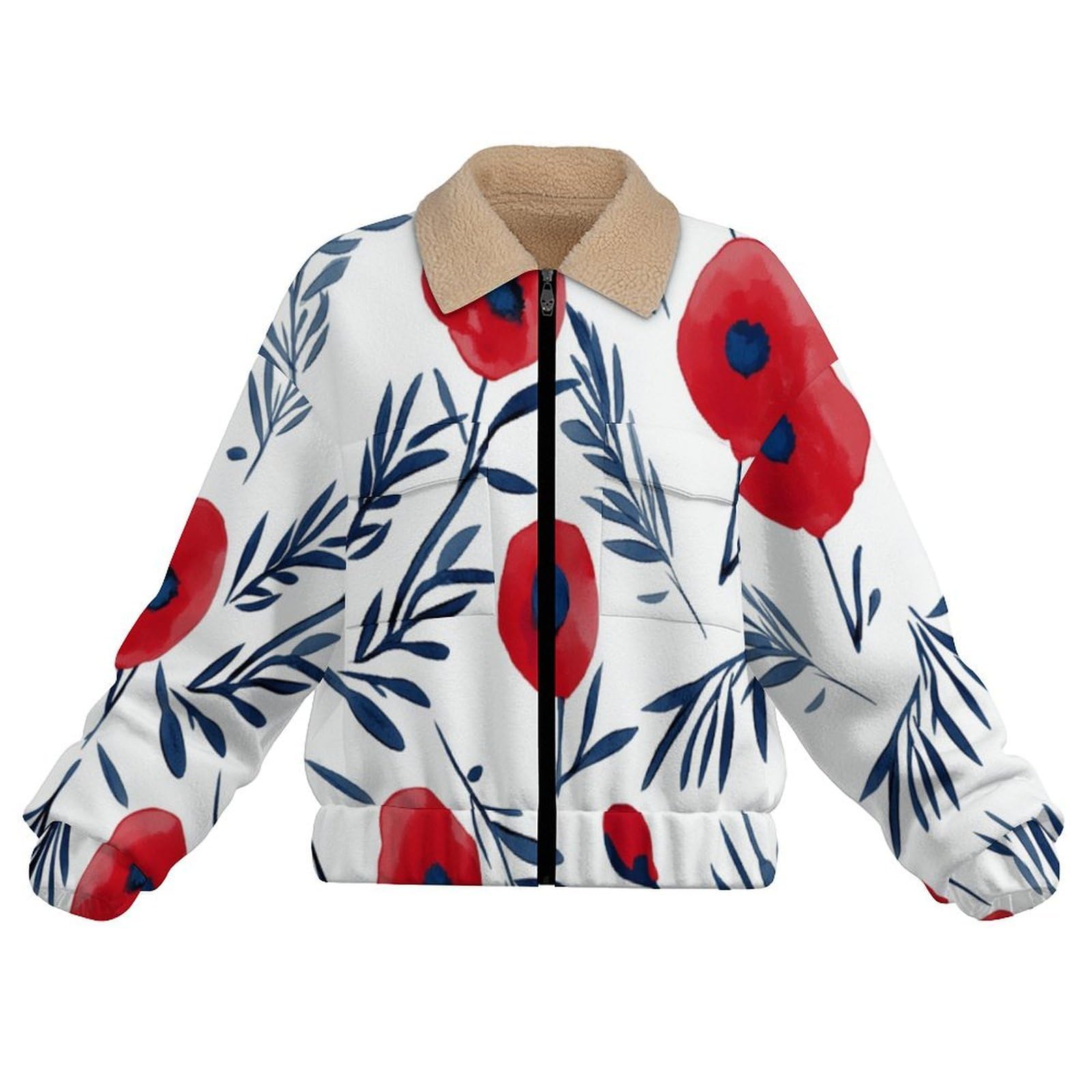 Felpa Donna Pile Invernale Caldo con Cerniera, Giacca da Camera Invernale Corta Pile Giacche, Papavero Cappotto In Peluche Sherpa Giubbotto Fleece Comoda