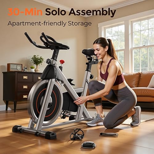 Miniatura 7 de YOSUDA Indoor Cycling Bike Stationary Bike - Cycle Bike with Ipad Mount  Comfortable Seat Cushion