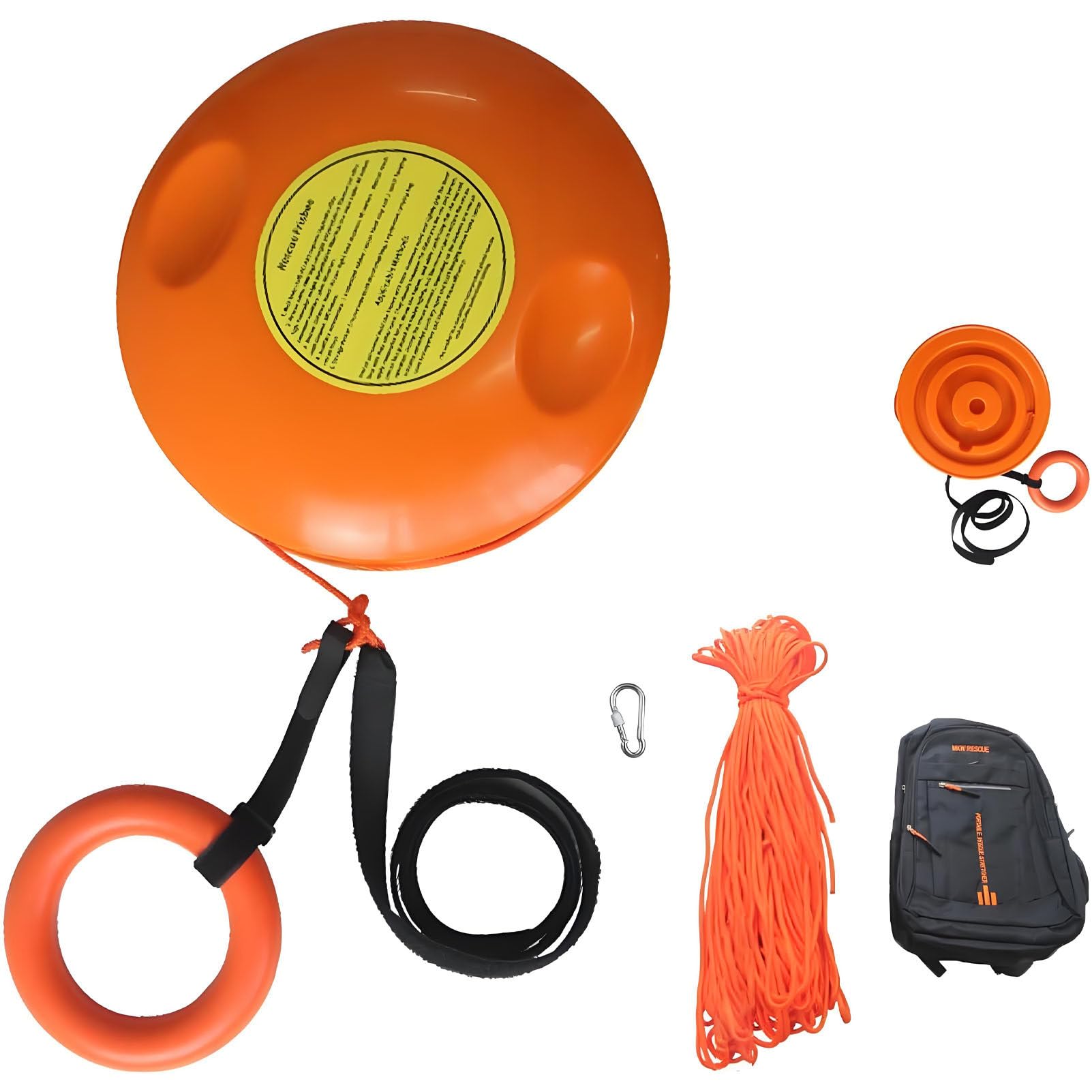 Caibendss Professional Emergency Rescue Floating Line Frisbee+EquipmentBag