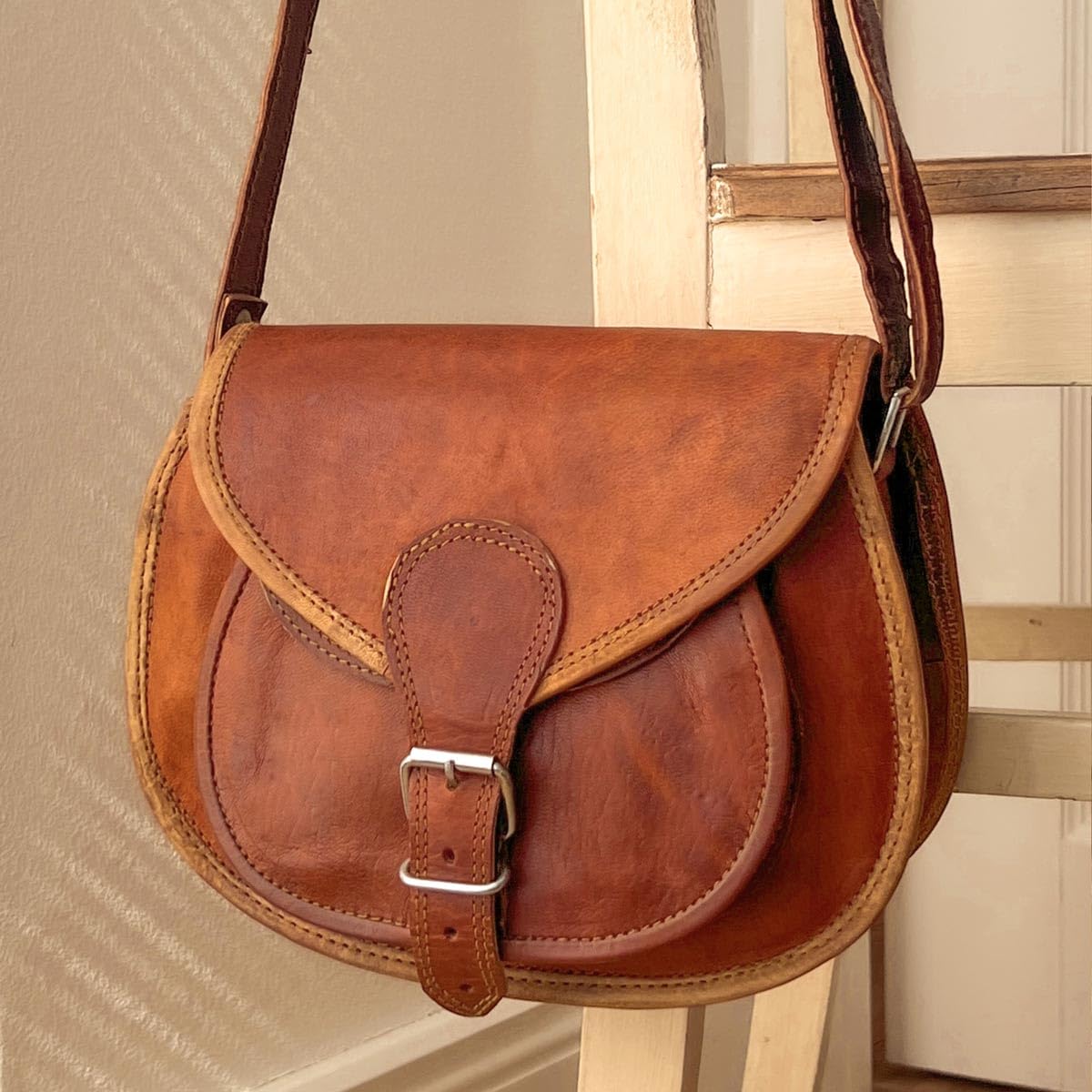Gusti Hantalbag in pelle - sacca da sera romy sacca da sera in pelle marrone vintage