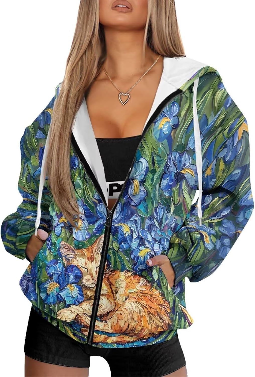 Oversized Sweatshirts for Women Zip Up Hoodies Fall Long Sleeve Jackets with Pockets Hooded Tops Loose Y2K Outfits