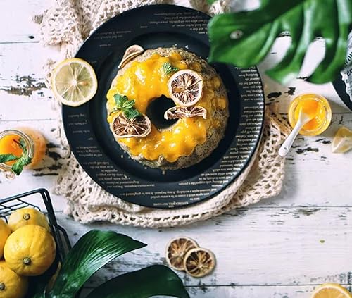 Miniatura 7 de Tosnail Molde para tartas estriado antiadherente de 9 pulgadas, molde redondo para tartas especiales y novedosas