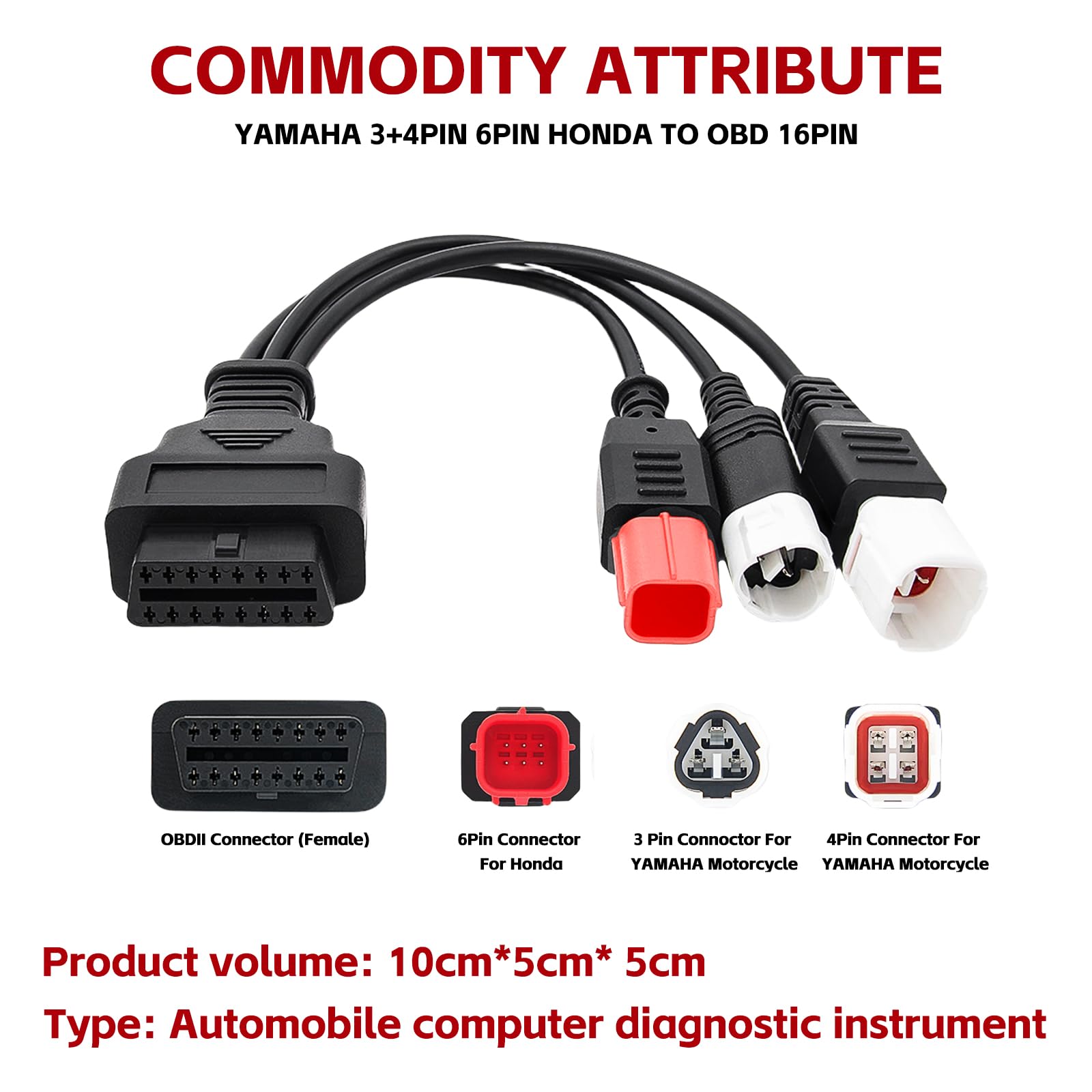 Cavo Adattatore Obd2 38 Pin a 16 Pin Obd2 per Connettore Diagnostico Compatibilità Migliorata per Costruzione Durevole Essenziale