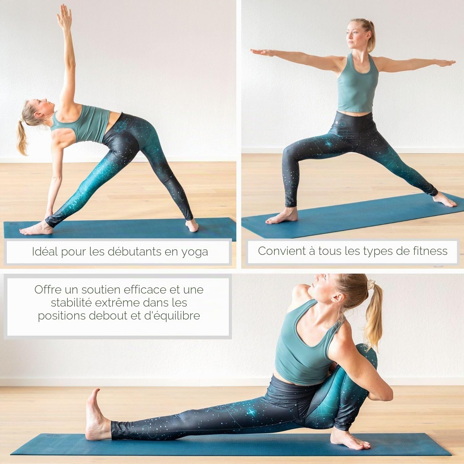 Bodhi Tapis de yoga Asana | Tapis d'exercice antidérapant | Sans substances nocives et lavable | Tapis en PVC | Tapis de fitness pour yoga, Pilates et gymnastique | Tapis antidérapant pour votre