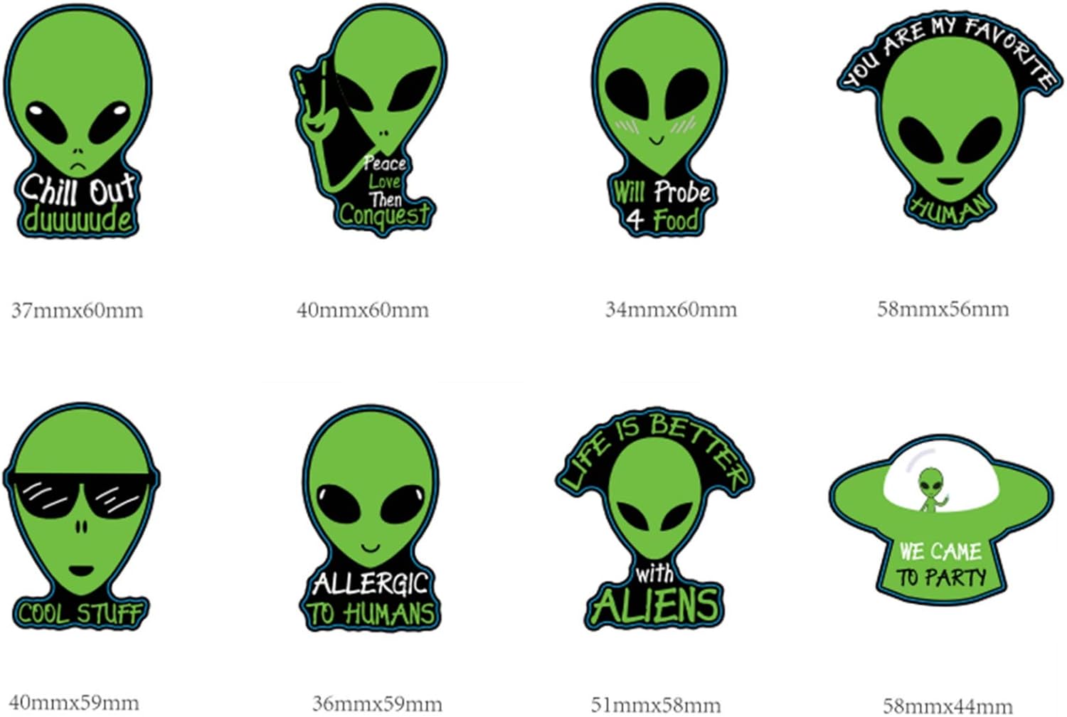 Alien Birthday Party Decoration Kit Alien Happy Birthday Banner & Cupcake Toppers Funny Hilarious Phrases UFO Alien Theme Party Decorations for Kids Adults Birthday Baby Shower Corporate