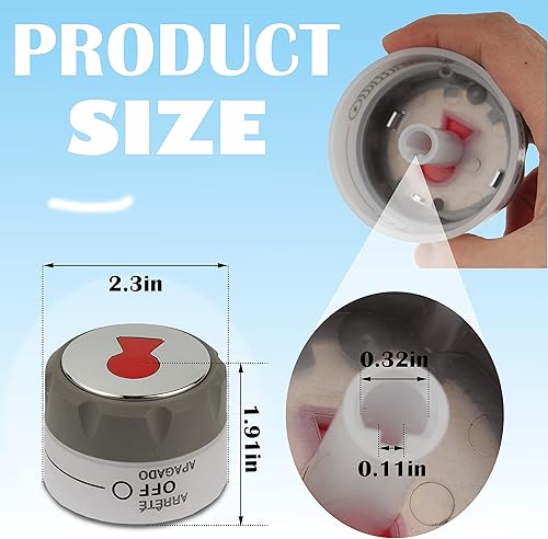 Miniatura 2 de 91538 Perillas de control iluminadas, paquete de 2 para parrillas Weber Summit, aptas para E-470, E-670, S-460, S-470, S-660, S-670, etc.